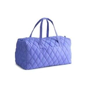 Vera Bradley Large Travel Duffel Bag Baja Blue Periwinkle NWT